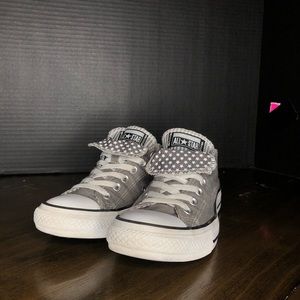 Women’s Grey Star & Stripe Converse
